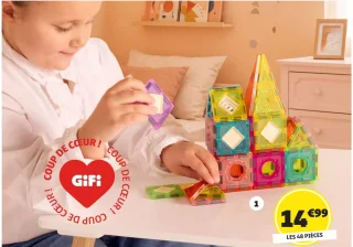 Tuiles magnétiques 48 pièces GiFi