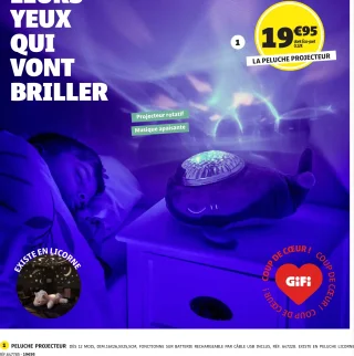 Peluche projecteur GiFi