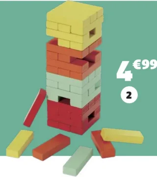 Jeu de construction bois 48 pièces