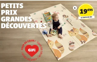 Tapis de jeu 180x120 cm GiFi