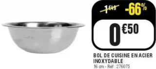 Bol de cuisine en acier inoxydable