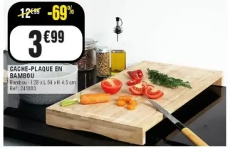 Cache-plaque en bambou