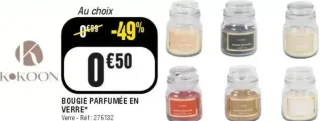 Bougie parfumée en verre Kokoon