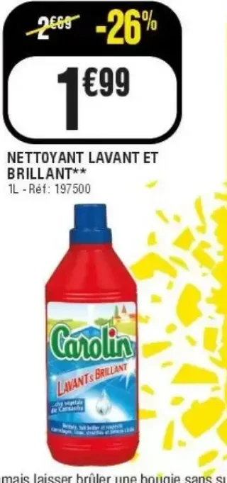 Nettoyant lavant et brillant Carolin