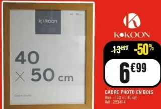 Cadre photo en bois Kokoon