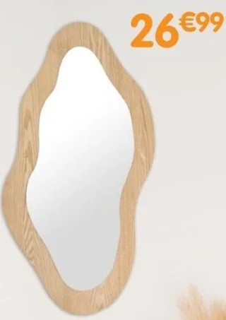 Miroir murale forme organique