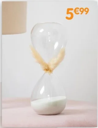 Sablier décoratif pampa