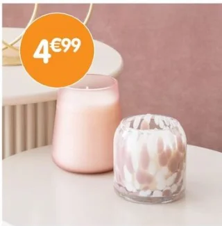 Bougies parfumées en verre