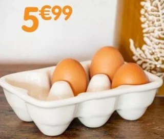 Présentoir à œufs en céramique