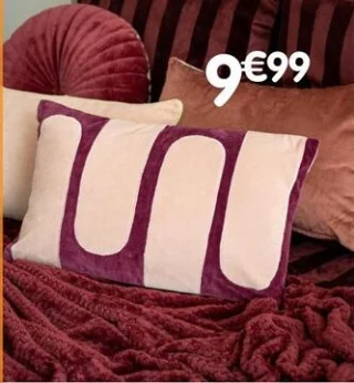 Coussin décoratif rectangulaire