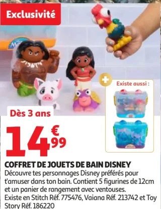 Coffret de jouets de bain Disney