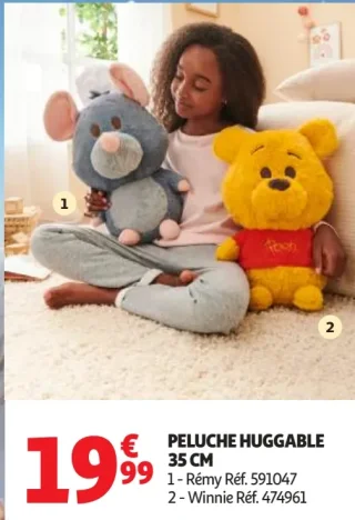 Peluche Huggable 35 cm (Rémy / Winnie)