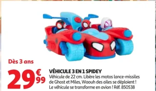Véhicule 3 en 1 Spidey