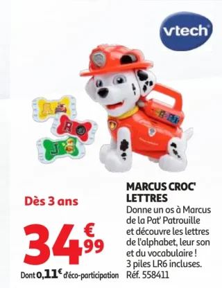 Marcus Croc' Lettres VTech La Pat' Patrouille