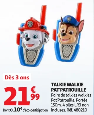 Talkie Walkie Pat'Patrouille