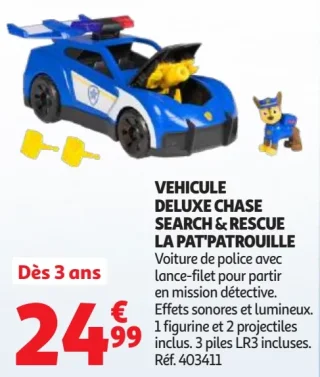 Véhicule Deluxe Chase Search & Rescue La Pat'Patrouille