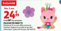Peluche Fée Minette Gabby et la Maison Magique