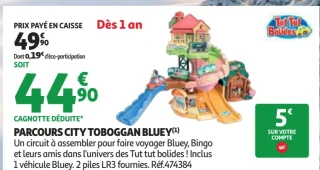 PARCOURS CITY TOBOGGAN BLUEY