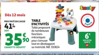 TABLE D'ACTIVITÉS Smoby