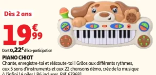 Piano chiot One Two Fun
