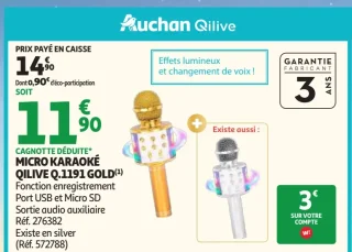 Micro karaoké Qilive Q.1191 Gold