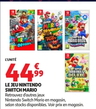 LE JEU NINTENDO SWITCH MARIO