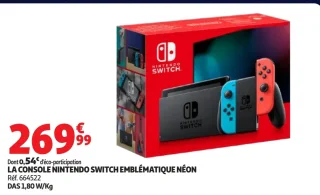 LA CONSOLE NINTENDO SWITCH EMBLÉMATIQUE NÉON