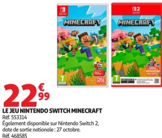 Le jeu Nintendo Switch Minecraft