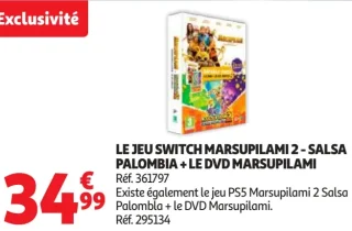 Jeu Switch Marsupilami 2 - Salsa Palombia + Le DVD Marsupilami