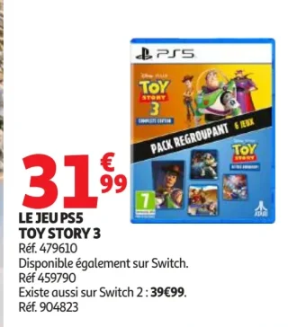 Jeu PS5 Toy Story 3