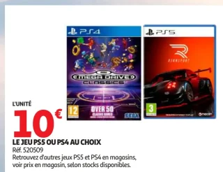 Le jeu PS5 ou PS4 au choix