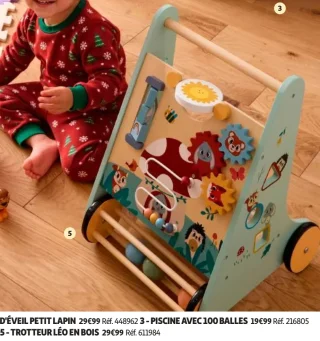TROTTEUR LÉO EN BOIS