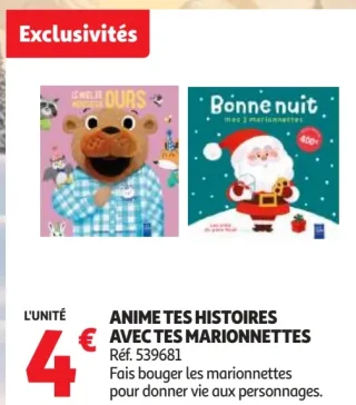 Livre Anime tes histoires avec tes marionnettes