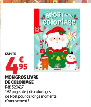 Mon gros livre de coloriage de Noël Hemma