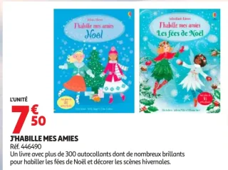 Livre d'autocollants J'habille mes amies Usborne