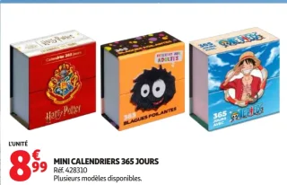 Mini calendriers 365 jours