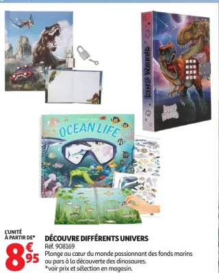 Journeaux intimes et carnets Dino World & Ocean Life
