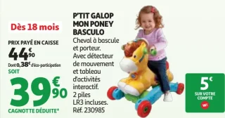 P'tit galop mon poney basculo Vtech