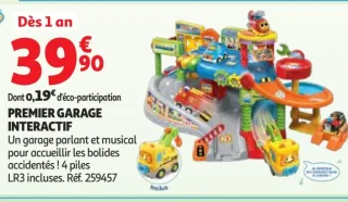 Vtech Tut Tut Bolides Premier Garage Interactif