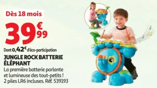 Vtech Jungle Rock Batterie Éléphante