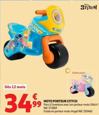 MOTO PORTEUR STITCH