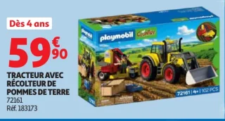 Playmobil Tracteur avec récolteur de pommes de terre 72161