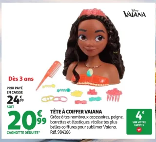 Tête à coiffer Vaiana Disney