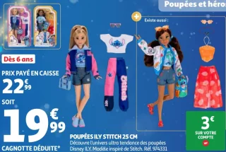 Poupées ILY Stitch 25 cm Disney