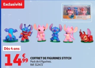 Coffret de figurines Stitch Pack de 6 figurines