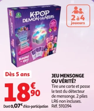 Jeu Mensonge ou Vérité K-Pop Demon Hunters