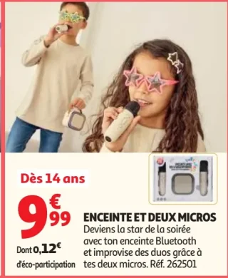 Enceinte et deux micros One Two Fun