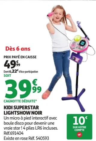 Kidi Superstar Lightshow Noir VTech
