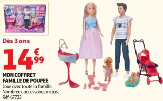 Mon coffret famille de poupée One Two Fun