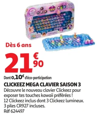 Clickeez Mega Clavier Saison 3
